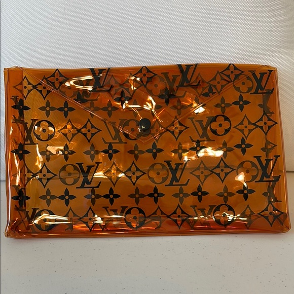 Lowest price: Louis Vuitton Monogram plastic Clutch bag pouch toiletry purse - Picture 3 of 8